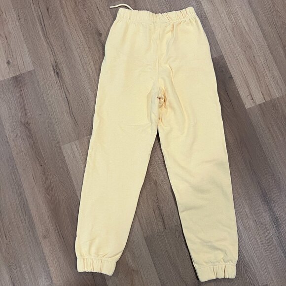 NWT Ganni Butter Yellow Anise Flower Sweatpants Size XXS - Picture 7 of 7